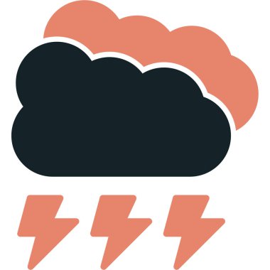 Bulut. Web simgesi basit illüstrasyon