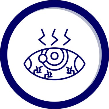 Göz simgesi vektör illüstrasyonu