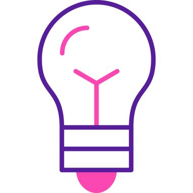 ampul simgesi vektör illüstrasyonu