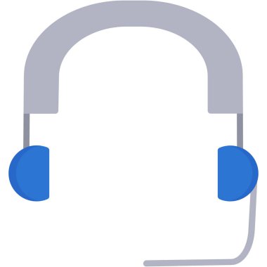 Kulaklık. Web simgesi basit illüstrasyon