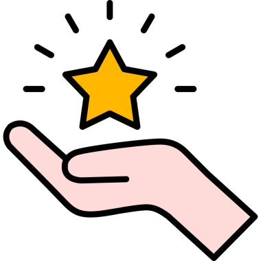 parmak parmak simgesi - taslak biçimi