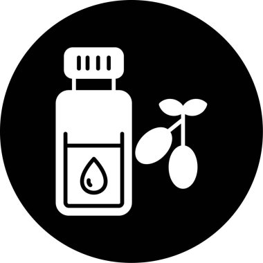 Bir bitki simgesinin vektör illüstrasyonu