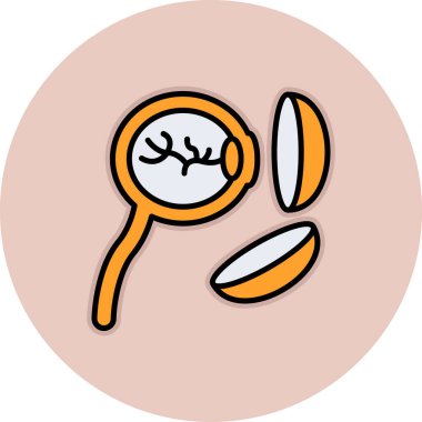 Çizgi film büyütecinin vektör çizimi