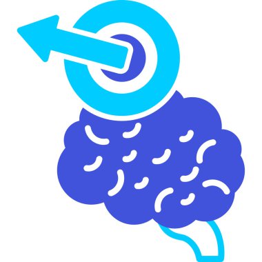 Beyin. Web simgesi basit tasarım