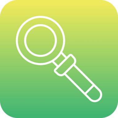 Büyüteç camı web simgesi, vektör çizim