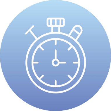 Saat simgesinin vektör illüstrasyonu