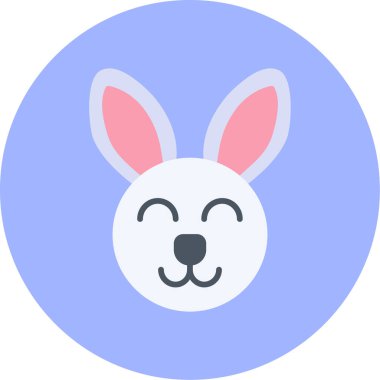 Tavşan. Web simgesi basit illüstrasyon