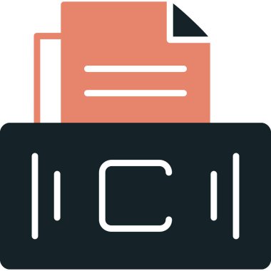 Dosya. Web simgesi basit illüstrasyon