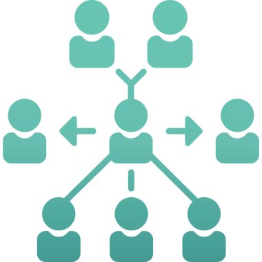 bağlantı ağı simgesi. Düz çizim. bağlı vektör simgeleri.