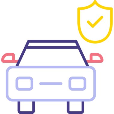 - Araba. Web simgesi basit illüstrasyon