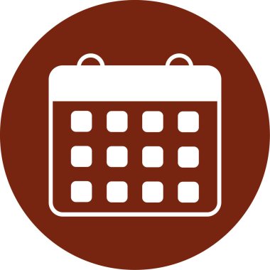 Takvim vektör simgesi modern basit tasarım illüstrasyonu