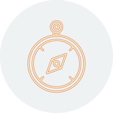 Pusula. Web simgesi basit illüstrasyon