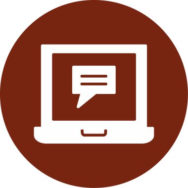 Dizüstü bilgisayar simgesi vektör çizimi