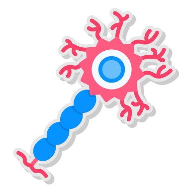 Virüs simgesi. Virüs vektör simgesi web için karikatür çizimi
