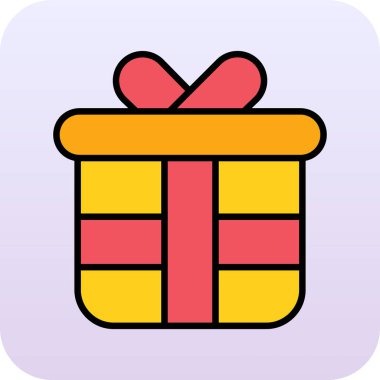 hediye kutusunun vektör illüstrasyonu