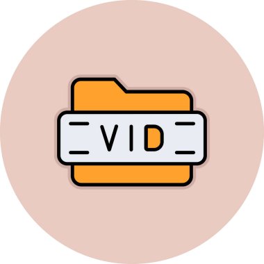 video kamera ikonu vektör illüstrasyonu