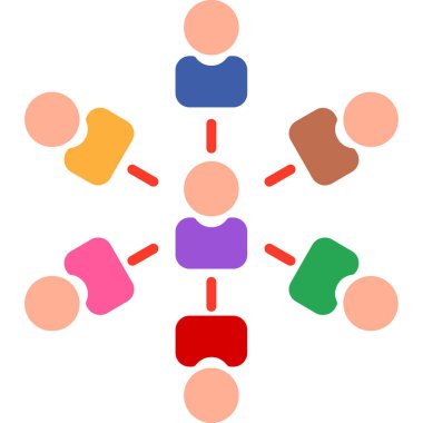 İnsan simgesinin vektör illüstrasyonu