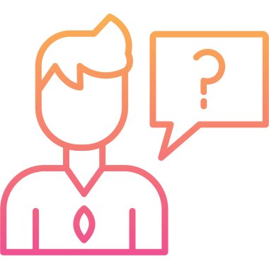 Avatar man simgesi, vektör illüstrasyonu