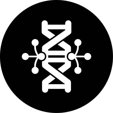DNA simgesinin vektör illüstrasyonu