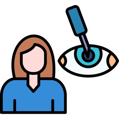 Göz simgesi. vektör illüstrasyonu