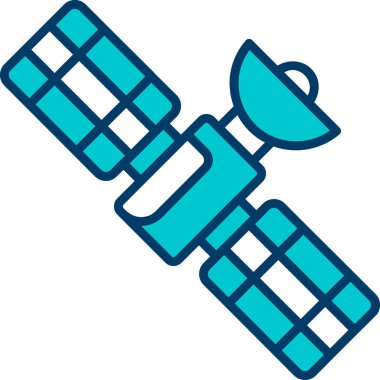 uydu simgesi vektör illüstrasyonu