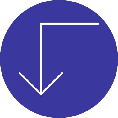 Yön ok ikonu vektör illüstrasyonu