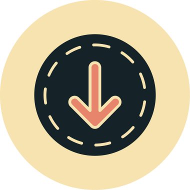 Ok. Web simgesi basit illüstrasyon