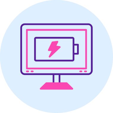 Bilgisayar. Web simgesi basit illüstrasyon