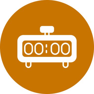 Alarm saat simgesi vektör illüstrasyonu