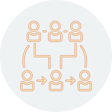 sosyal medya simgeleri vektör illüstrasyon tasarımı olan bir grup insan