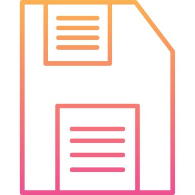 belge simgesi vektör illüstrasyonu