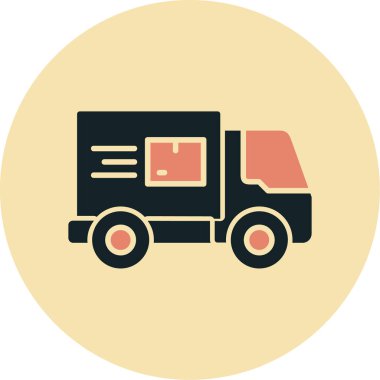 kamyon vektör simgesi modern basit illüstrasyon