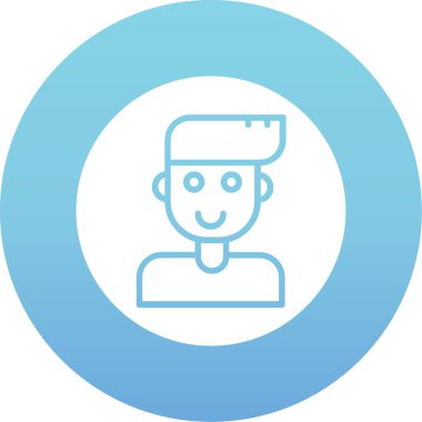 avatar. Web simgesi basit illüstrasyon