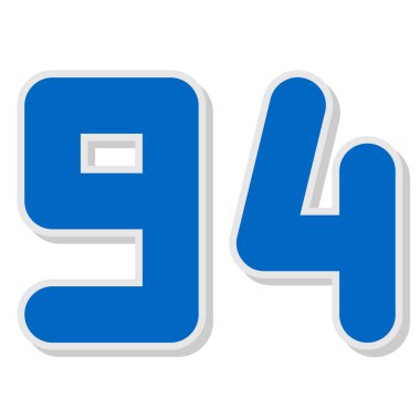 Mavili sekiz numara.