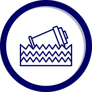 Bir su damlasının vektör çizimi