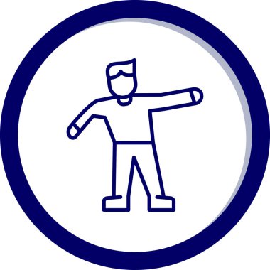 Adamım. Web simgesi basit illüstrasyon