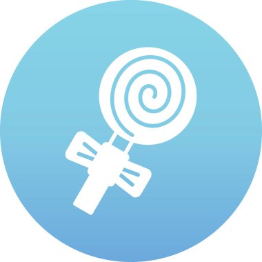 Şeker simgesi, vektör illüstrasyonu beyaz arkaplanda izole edildi