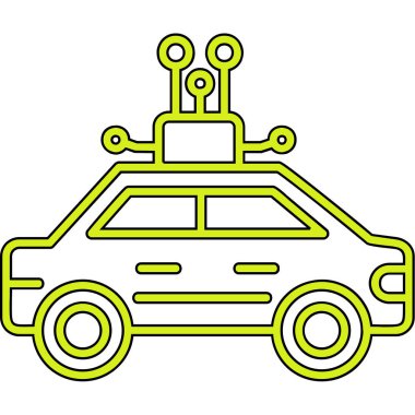 araba taksi simgesi vektör illüstrasyonu