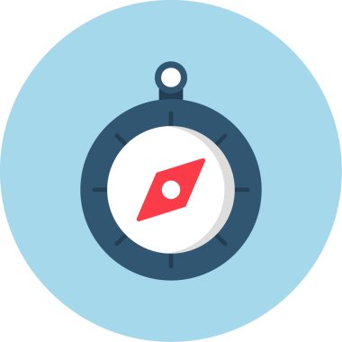 Pusula renkli vektör simgesi