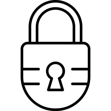 ikon vektör illüstrasyonunu kilitle