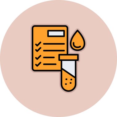 Belge ve kalem simgesi, vektör illüstrasyonlu pano