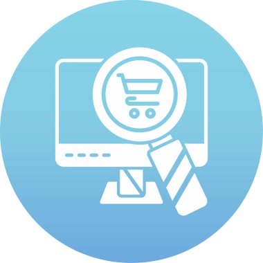 Alışveriş. Web simgesi basit illüstrasyon