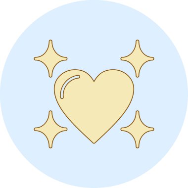 Kalp. Web simgesi basit tasarım