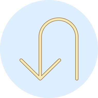 Çember şeklinde bir altın sikkenin vektör simgesi