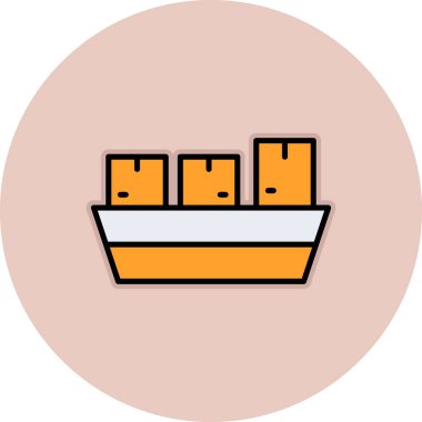 Sepet. Web simgesi basit illüstrasyon