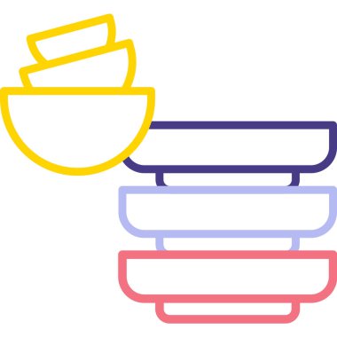 Bir kahve makinesi simgesinin vektör çizimi