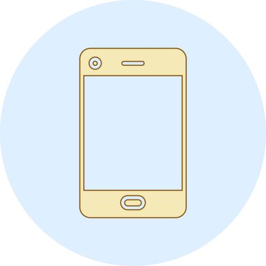 Cep telefonu, akıllı telefon. Web vektör simgesi