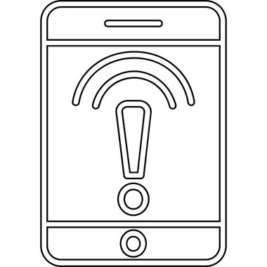 Telefon ekranı ana hatları vektörü. akıllı telefon.. telefon