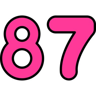 879 numara vektör tasarım şablonu