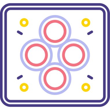 Çizgi film simgesinin vektör çizimi